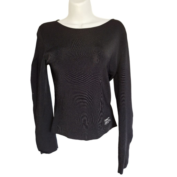Harley-Davidson Tops - Harley-Davidson Black & White biker womens Long Sleeve Tee Shirt M